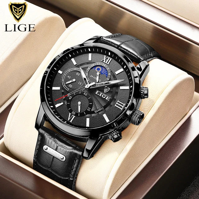 Lige Model Quartz Men's Watch